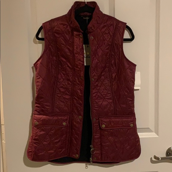 Barbour Jackets & Blazers - NWT Barbour Wray Gilet Vest Carmine Size 6